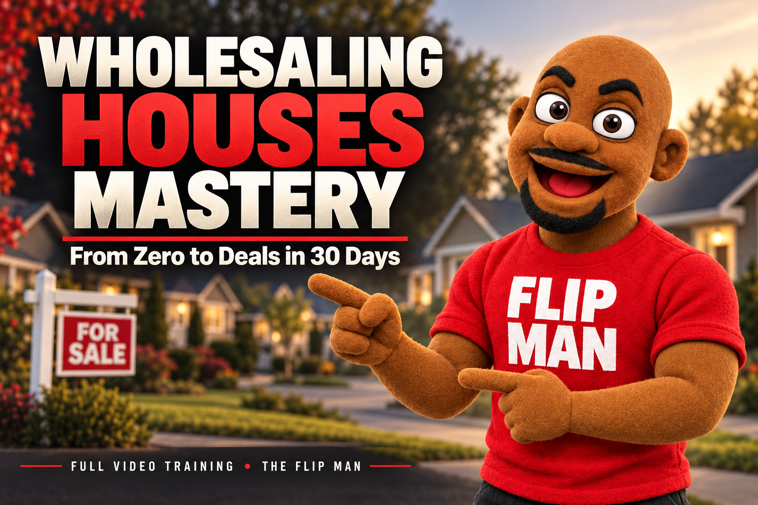Wholesaling Houses Mastery: From Zero to Deals in 30 Days with Flip Man